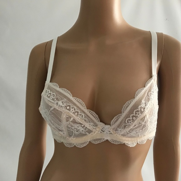 ASOS Other - Asos Women's Lace Balconette Bra White Size 34B